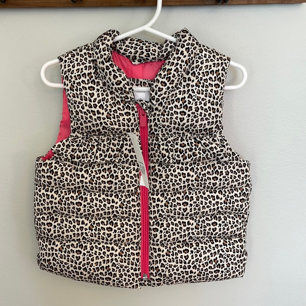 NWT Baby GAP Leopard Vest